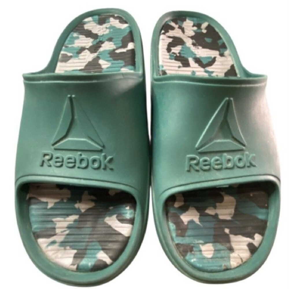 Reebok EVA Size 11 Men’s Comfort Footbed Slides Green Camouflage